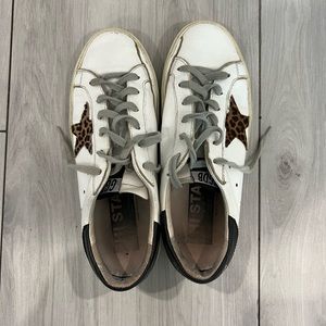 Golden goose hi star leather sneakers